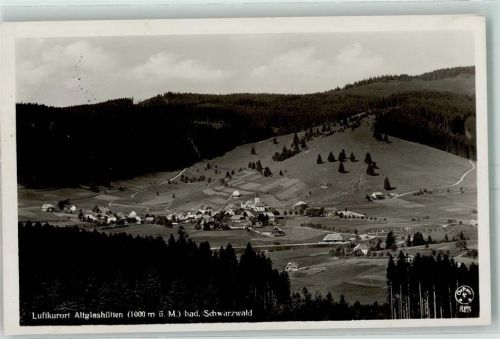 Altglashütten Bahnpost Titisee - Seebruck Zug 1931