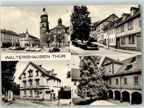 Waltershausen Marktplatz Badegasse Klubhaus Schloss Tenneberg - Schlosshof