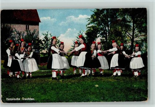 Hessische Trachten Serie 8 Nr. 179 - Tanz Ringelreihen