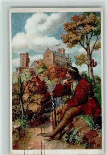 Eisenach 1921 Wartburgzauber Nr. 4 Wolfram von Eschenbach , sign Gebauer