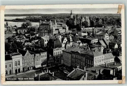 Schwerin Blick vom Dom Schloss