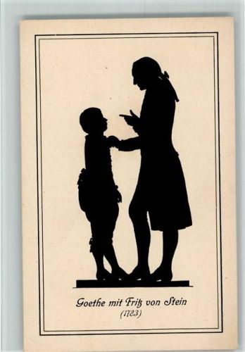 Goethe mit Fritz von Stein - Ackermann Serie 134 AK Gute Erhaltung