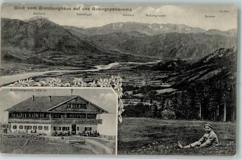 83646 W8170 Wackersberg b Bad Tölz - Blomberghaus Pächter Jos. Ehrensberger