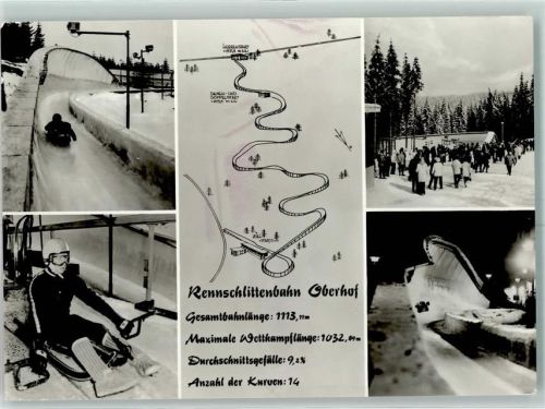 Oberhof Rennschlittenbahn Eiskanal Bob