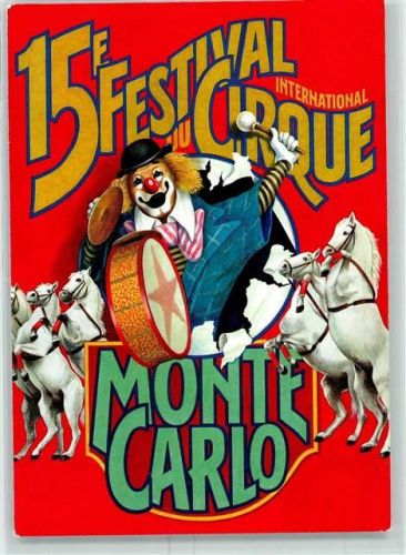 Monte Carlo Zirkus Festival Monte Carlo Clown 1990 AK