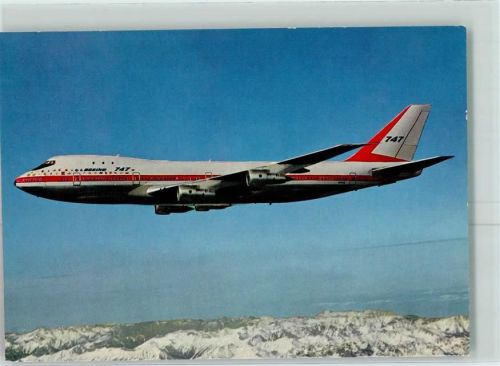 Boeing 747 technische Daten Rückseite AK