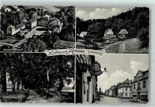 Arolsen Residenzschloß Am Fischhaus Wildkamp Hauptstraße Gasthaus Stadt Keller