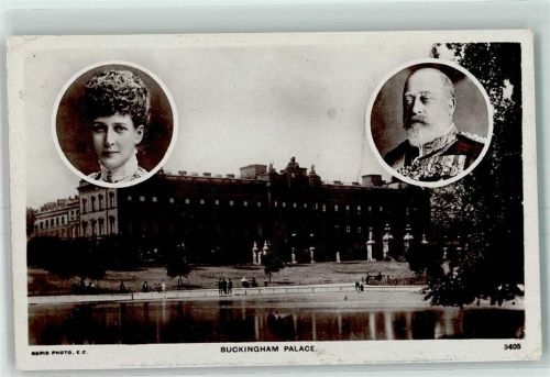 London 1909 Buckingham Palace Königspaar