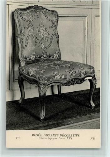 Nr. 210 - Stuhl , Epoche Louis XV - Museum des Arts Decoratiies , gute Erhaltung Holzverarbeitung