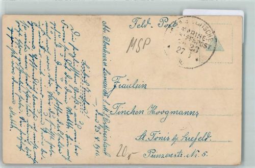 Kaiserl. Deutsche Marine-Schiffspost Nr 23 Tief wie das Meer! Matrose