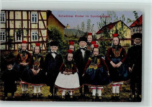 Nr. 534 Hessische Trachten , Verlag Hansmann - Kinder im Sonntagsstaat, gute Erhaltung