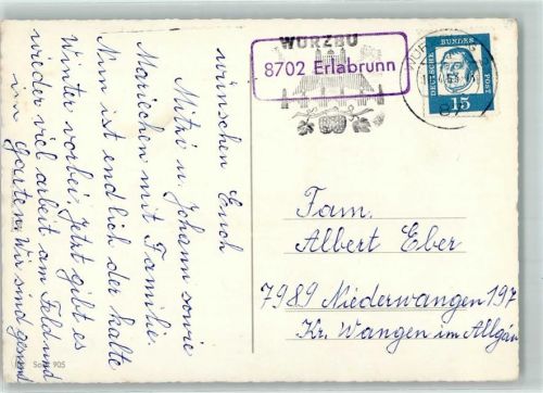 Erlabrunn Landpoststempel
