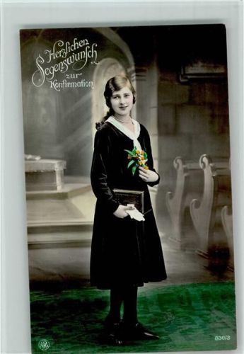 1933 Fotoverlag NPG Serie 836-3 - Mädchen mit Bibel, gute Erhaltung