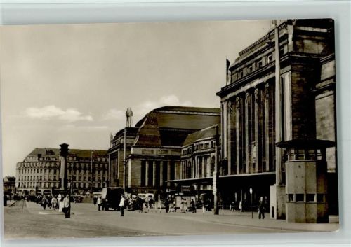 Leipzig Bahnhof 1958 AK