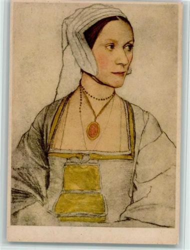 Hans Holbein - Cecily Heron - Frauenbildnis