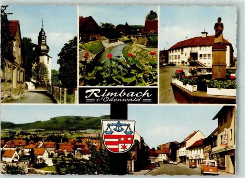 Rimbach Dorfbrunnen Cafe Dorfbach Kirche
