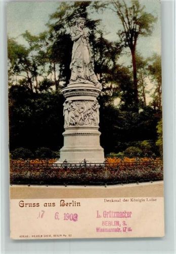 Berlin Mitte 1903 Denkmal der Königin Luise AK