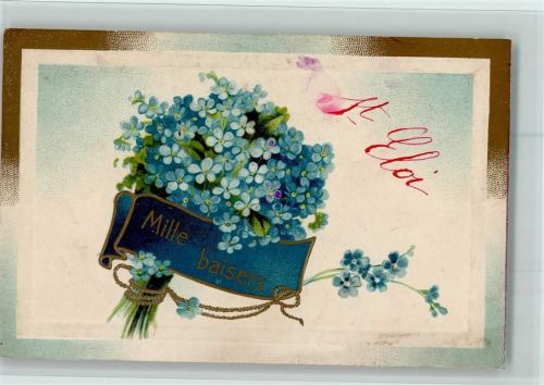 1917 Serie 589 - Mille baiser - Blumenstrauß AK