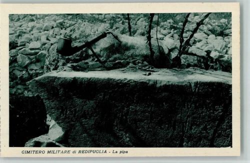 Gimetero Militare di Redipuglia - La pipa , sehr gute Erhaltung AK