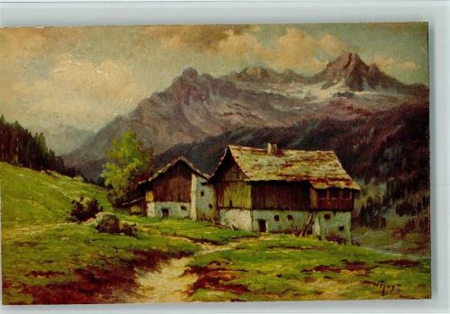 Nr. 1290 von W. Hoy - Alpenhütte AK
