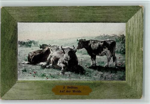 von Deltoos im Schmuckrahmen - Kühe - gute Erhaltung