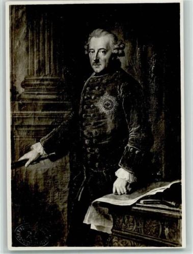 Friedrich der Große mit Orden AK Held Hofphotograph AK