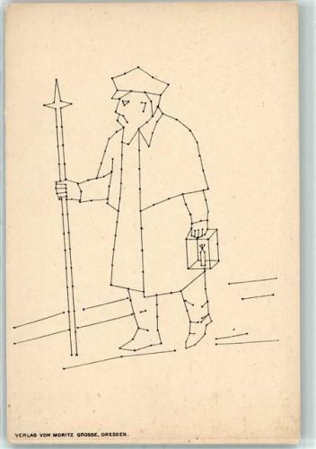 Verlag von Moritz Dresden - Stickkarte