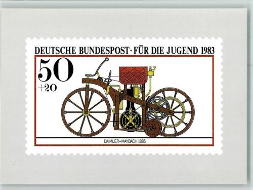 Für die Jugend 1983 - Motorrad Daimler Maybach v. 1885 Berlin, Michel 1168 AK