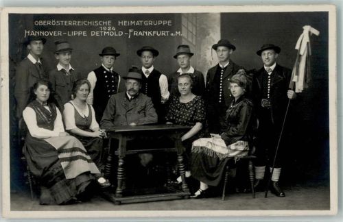 1924 Österr. Heimatgruppe 1924 - Hannover-Lippe-Detmold-Frankfurt