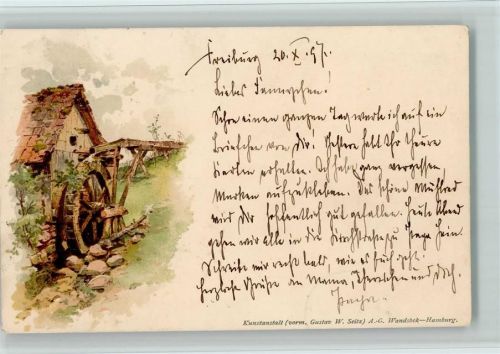 1900 Wassermühle - 1897 AK Verlag vorm. Seitz
