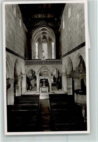 Esslingen Stadtkirche Dyonisiuskirche Innenaufnahme Langhaus Lettner