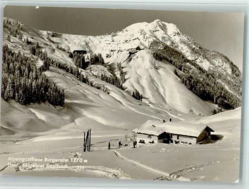 Saalbach Alpengasthaus Burgeralm im Winter, gute Erhaltung