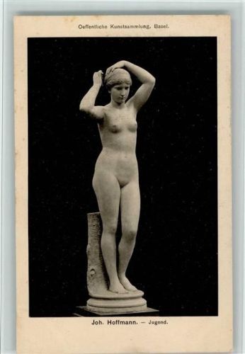 Nackte Frau "Jugend" von Joh. Hoffmann, gute Erhaltung