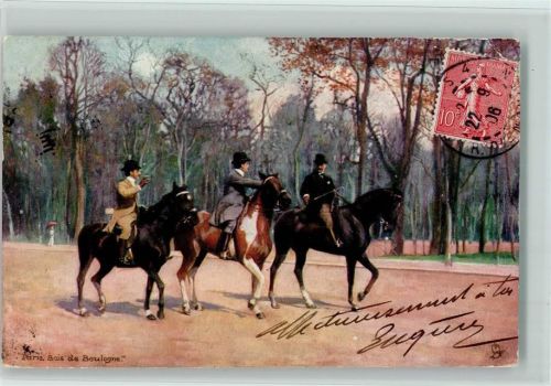 1906 Paris - Bois de Boulogne AK Tucks Serie 651