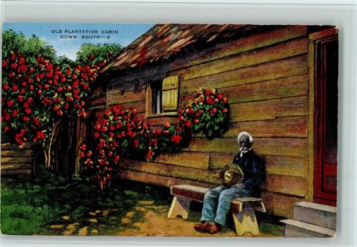 Old Plantation Cabin , Down South-2 - Neger