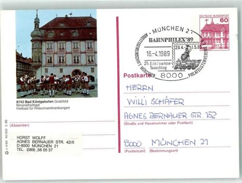 Bad Königshofen Ganzsache Musikkapelle