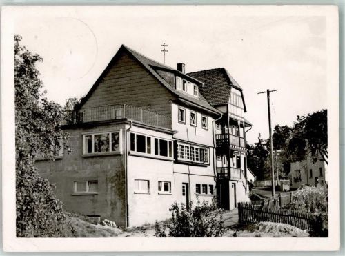 Buchklingen 1961 Landheim des Elisabethgymnasiums Landpost über Weilheim