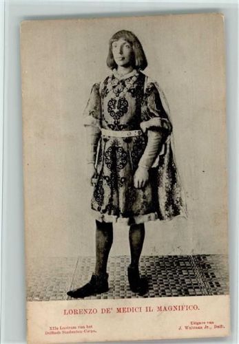 1908 XIIe Lustrum - 1908 - Lorenzo de Medici Magnifico AK