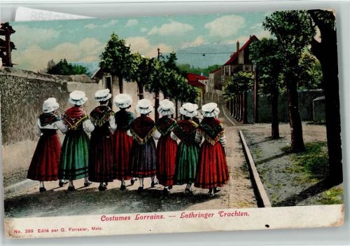 1917 Costumes Lorrains AK