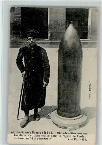 Nr. 491 La Grande Guerre 1914-16 - Bombe aus der Region Verdun