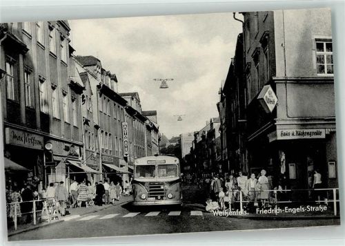 Weißenfels Friedrich-Engels-Straße Omnibus Haus- und Küchengeräte-Geschäft Ulbricht
