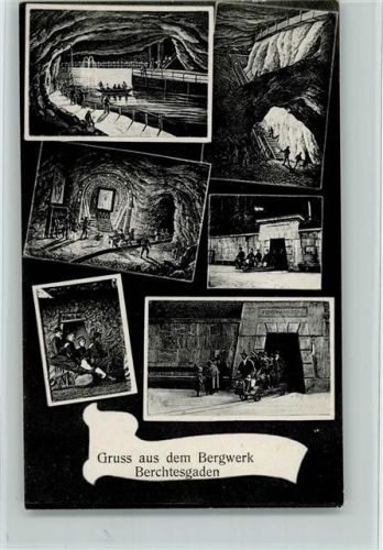 Berchtesgaden Bergwerk Innenaufnahmen Mehrfachaufnahme