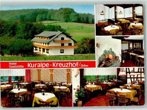 Lautertal Hotel Kuralpe-Kreuzhof Gasträume Offener Kamin