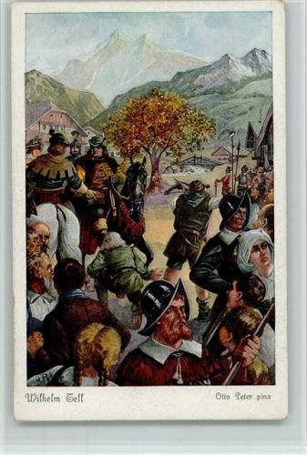 sign Otto Peter - Wilhelm Tell - Nr. 8 - FPHG Serie 158 Nr. 3905 AK