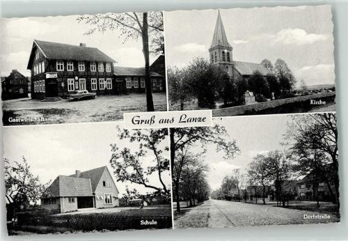 Lanze Gasthaus Kirche Schule Dorfstraße