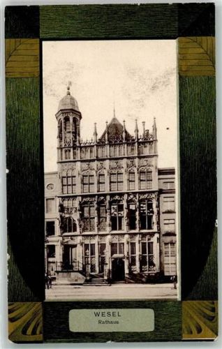 46483 W4230 Wesel a Rhein Passepartout Rathaus