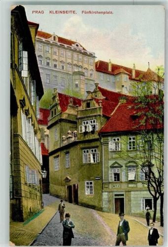 Prag Praha 1908 - Fünfkirchenplatz