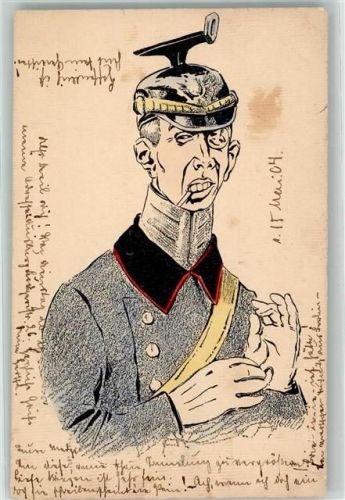 1904 Verlag HSM Karikaturen Serie I AK
