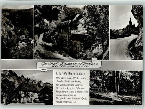 Weihersmühle Gasthof Pension Forelle Mehrfachaufnahme Gedicht Die Weihersmühle
