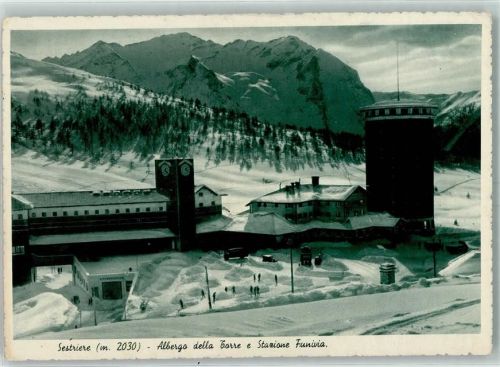 Sestriere Albergo della Tarre e Stazione Funivia Winter